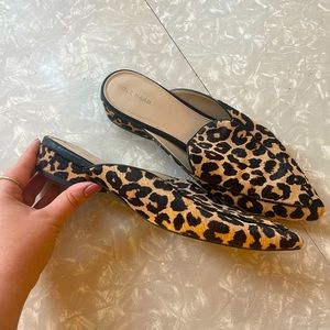 NWOT Ponyhair Animal Print Cole Haan Mules